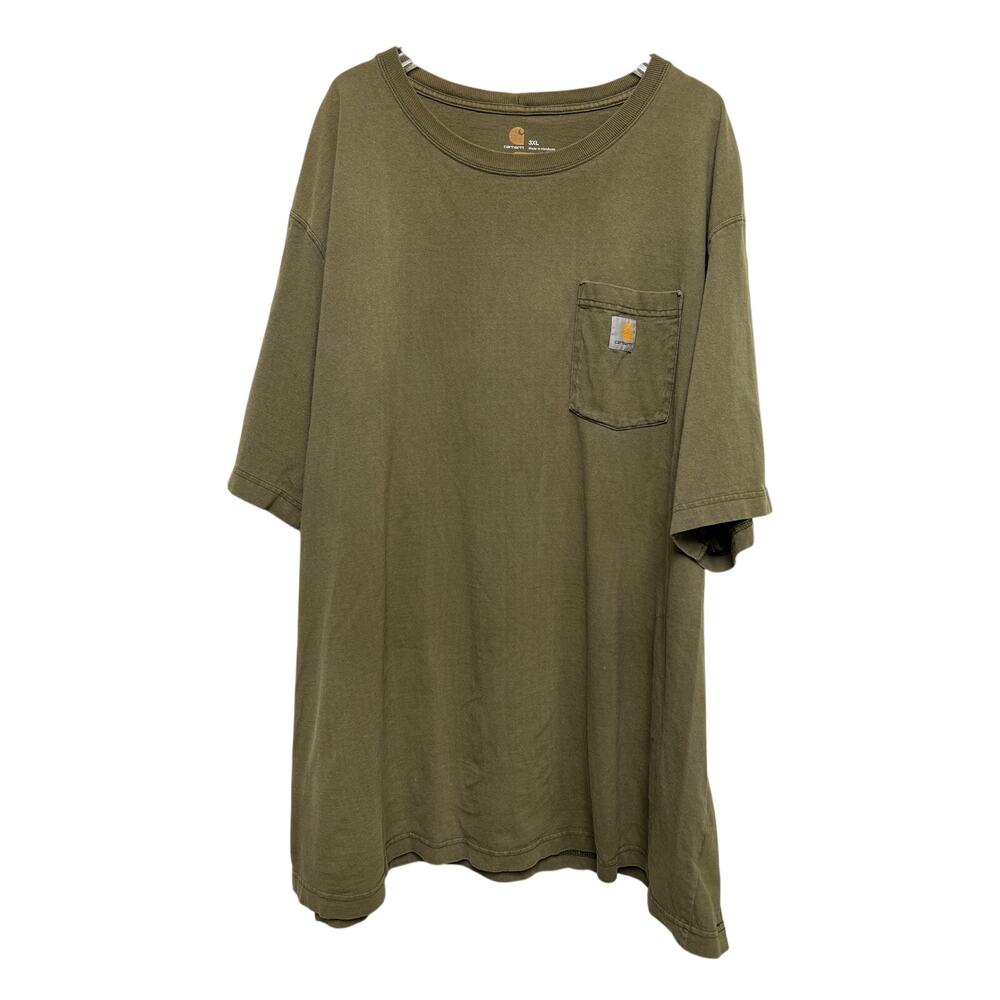 Carhartt Force Distressed Military Green T-Shirt 3XL
